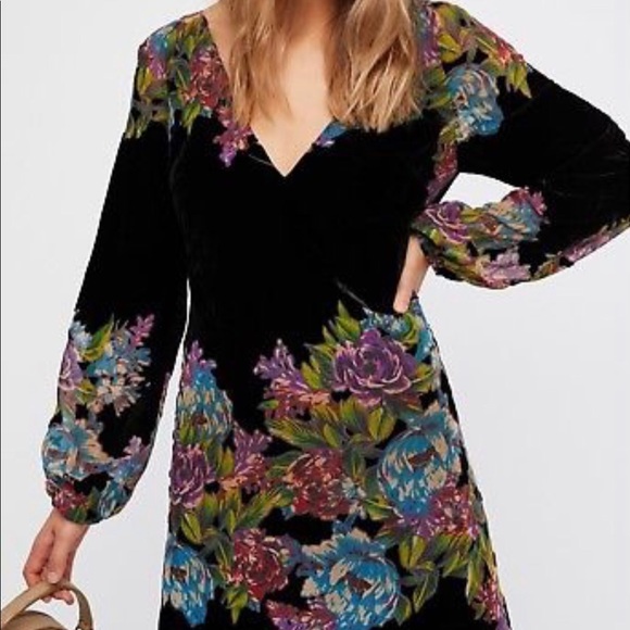 Free People Misha Burnout Mini Dress NWT - Picture 1 of 2